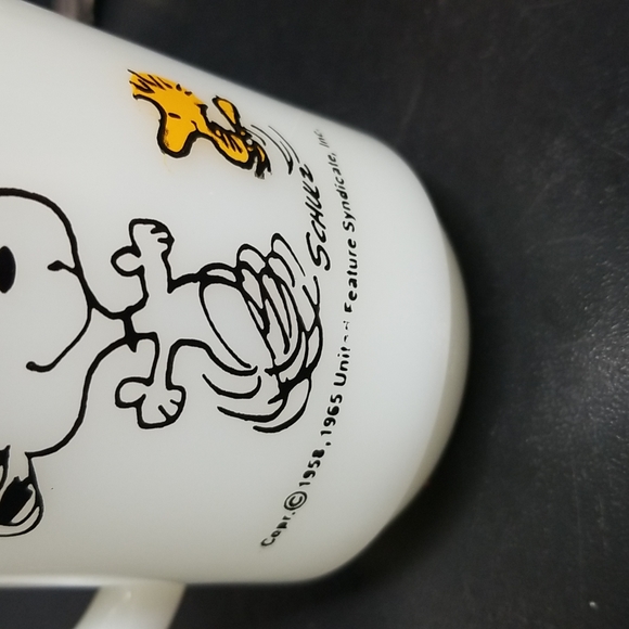 1965 Vintage Fire King Snoopy Mug “At Times Life is Pure Joy” - Picture 6 of 6